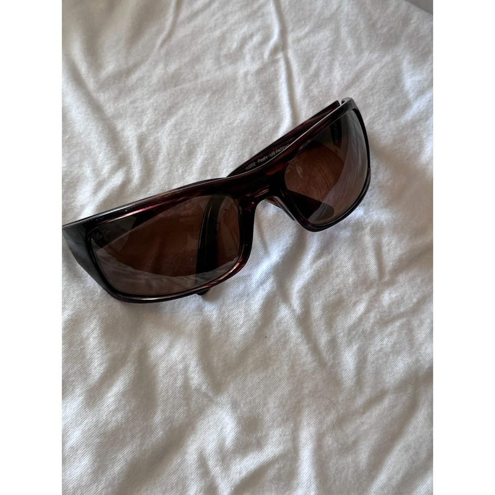 Maui Jim Peahi Sunglasses Unisex 65mm Tortoise HCL Bronze Polarized Glass Italy